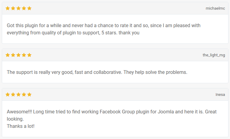 What clients say about Facebook Group Feed