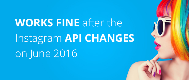 Works fine after the instagram API changes on June 2016