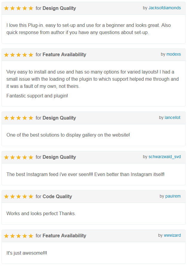 What clients say about inGallery